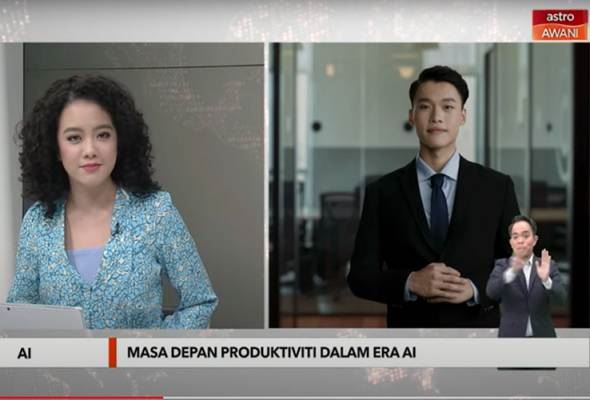 hebat! penyampai berita di astro awani ini rupanya robot ai
