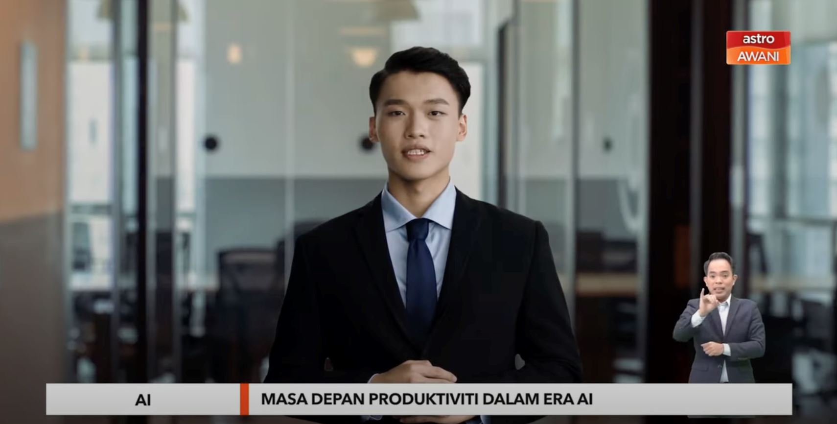 hebat! penyampai berita di astro awani ini rupanya robot ai