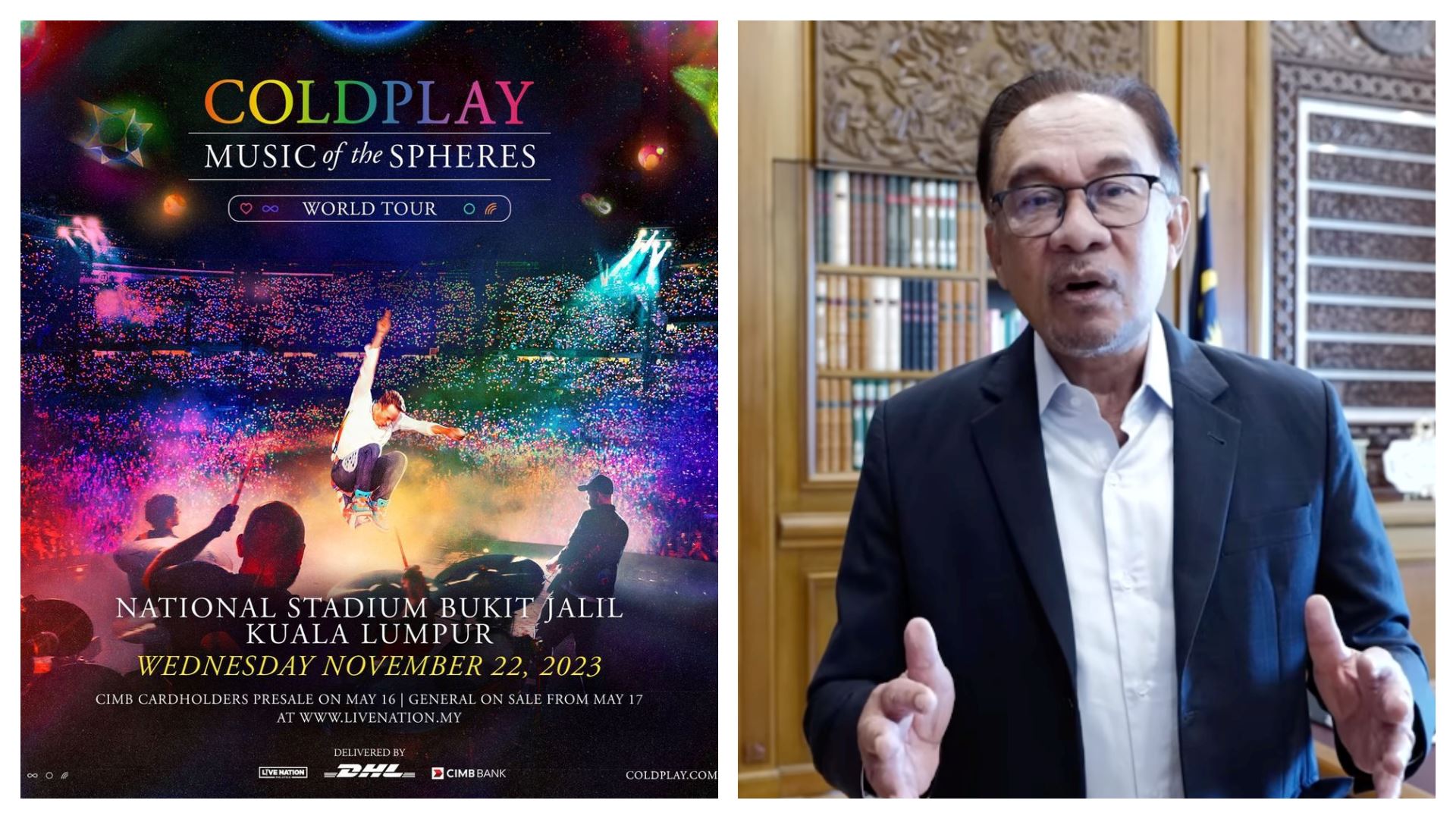 pm ucap selamat datang kepada coldplay