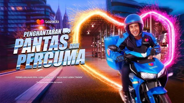 penghantaran pantas percuma lazada