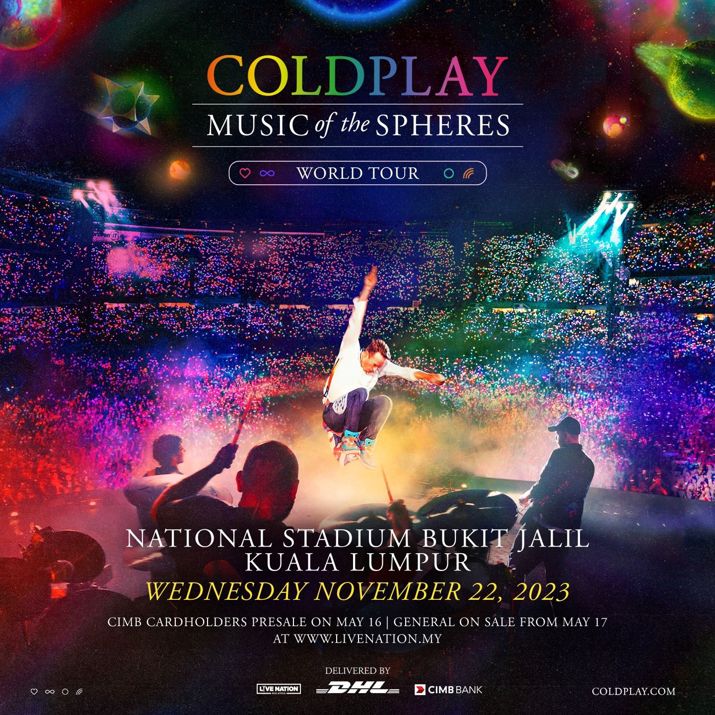 coldplay大马站演唱会票价曝光！最贵rm3088！