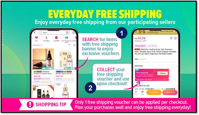 baucar free shipping lazada