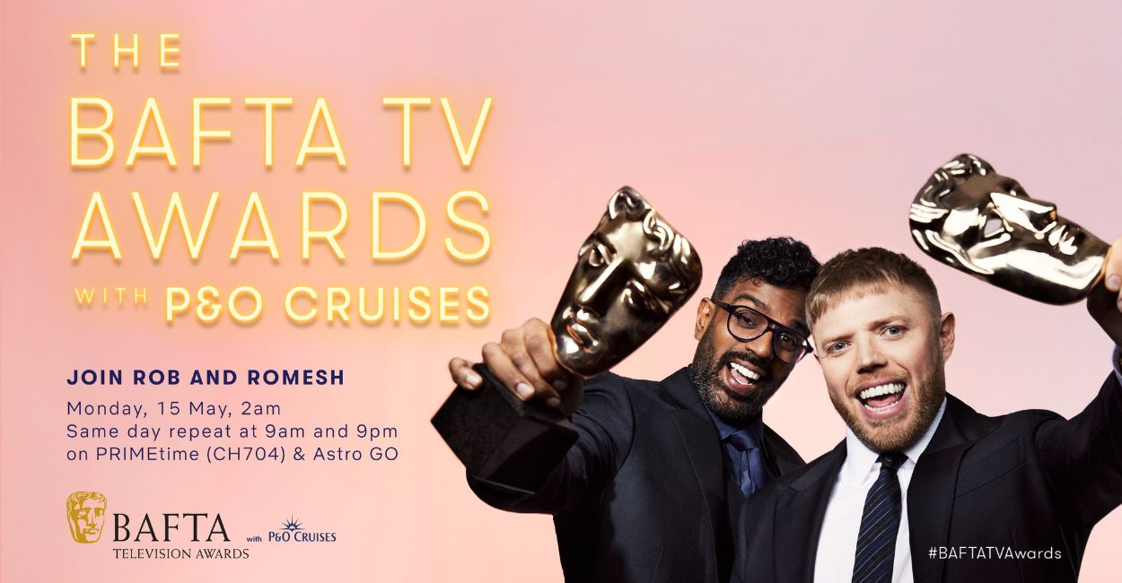 enjoy the bafta television awards with p&o cruises live on astro on 15 may