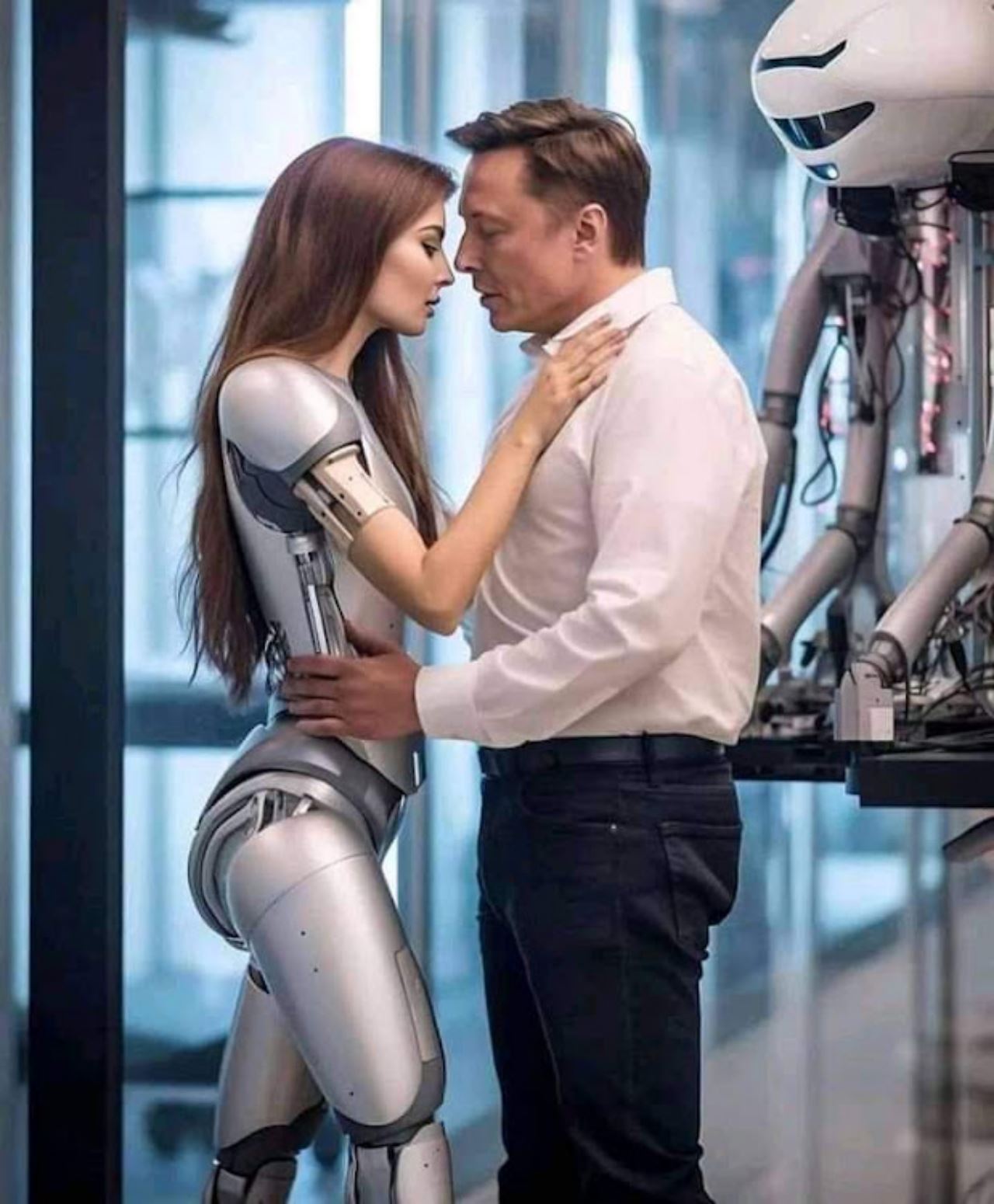 gambar tular elon musk menari dengan robot isteri rupanya tidak benar
