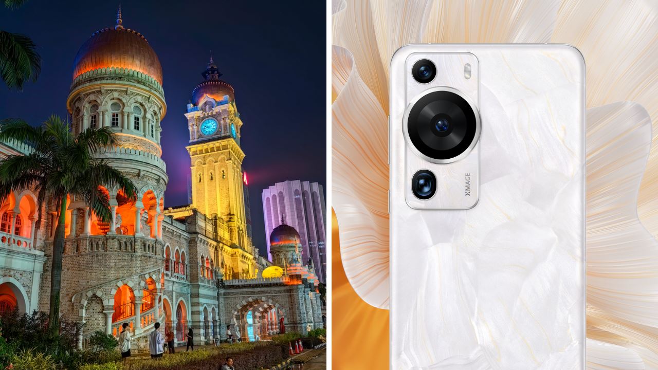 lowlight picture and back view of HUAWEI P60 Pro