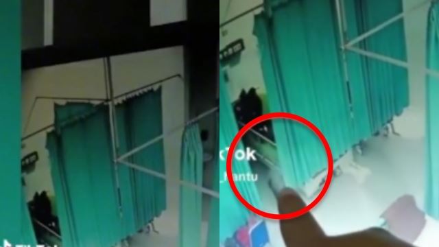 seram! individu meremang lihat kelibat putih muncul di katil