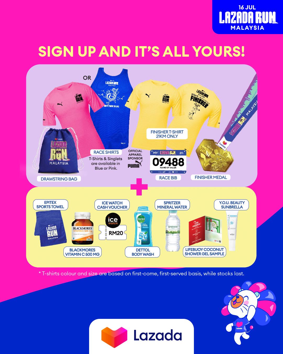Kit peserta Lazada run