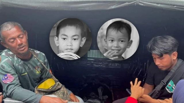 dua kanak-kanak lemas, terjatuh dalam kolam ternakan udang