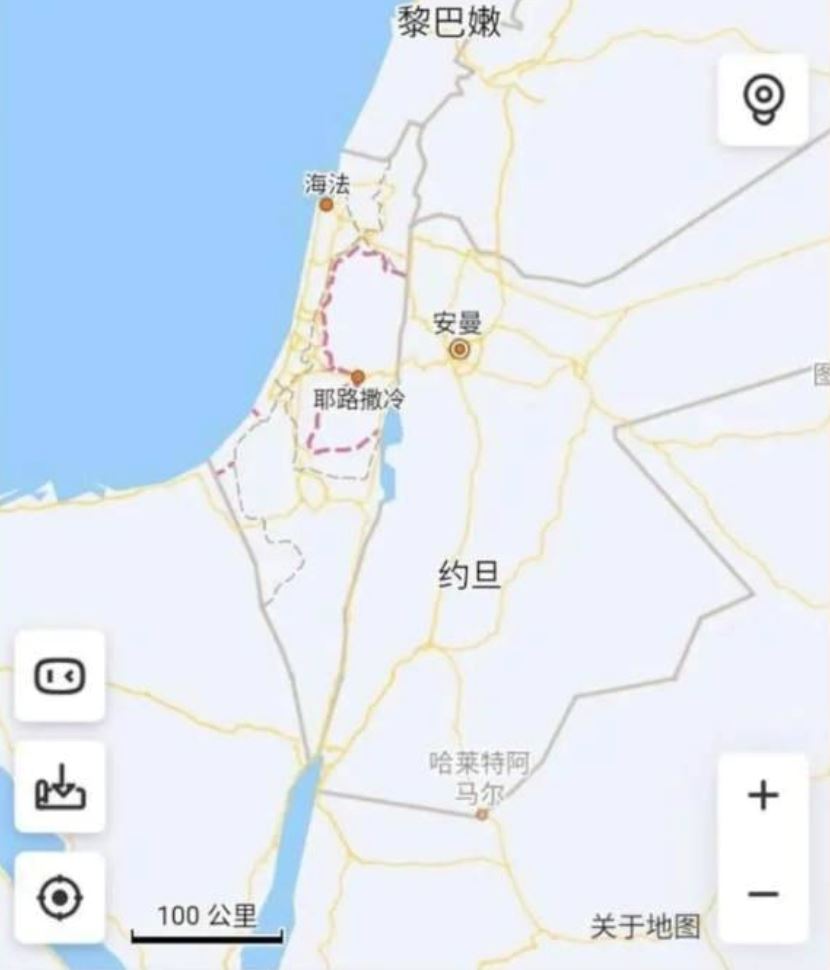 china telah hapuskan nama israel dalam peta digital mereka?