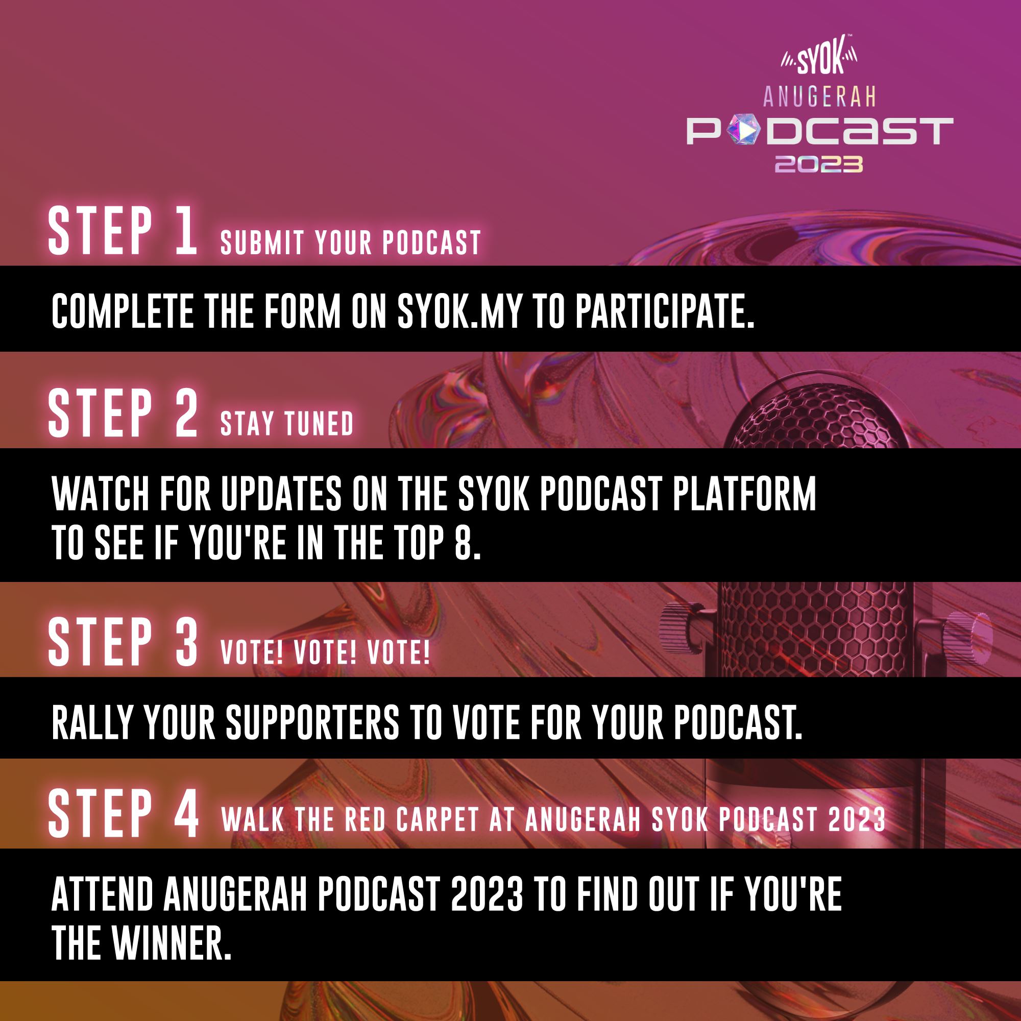 anugerah podcast syok 2023｜马上投选你喜爱的播客！