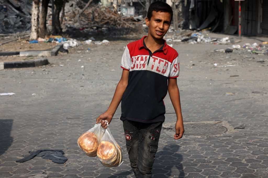 rakyat palestin kekurangan makanan, semua kedai roti di utara gaza ditutup