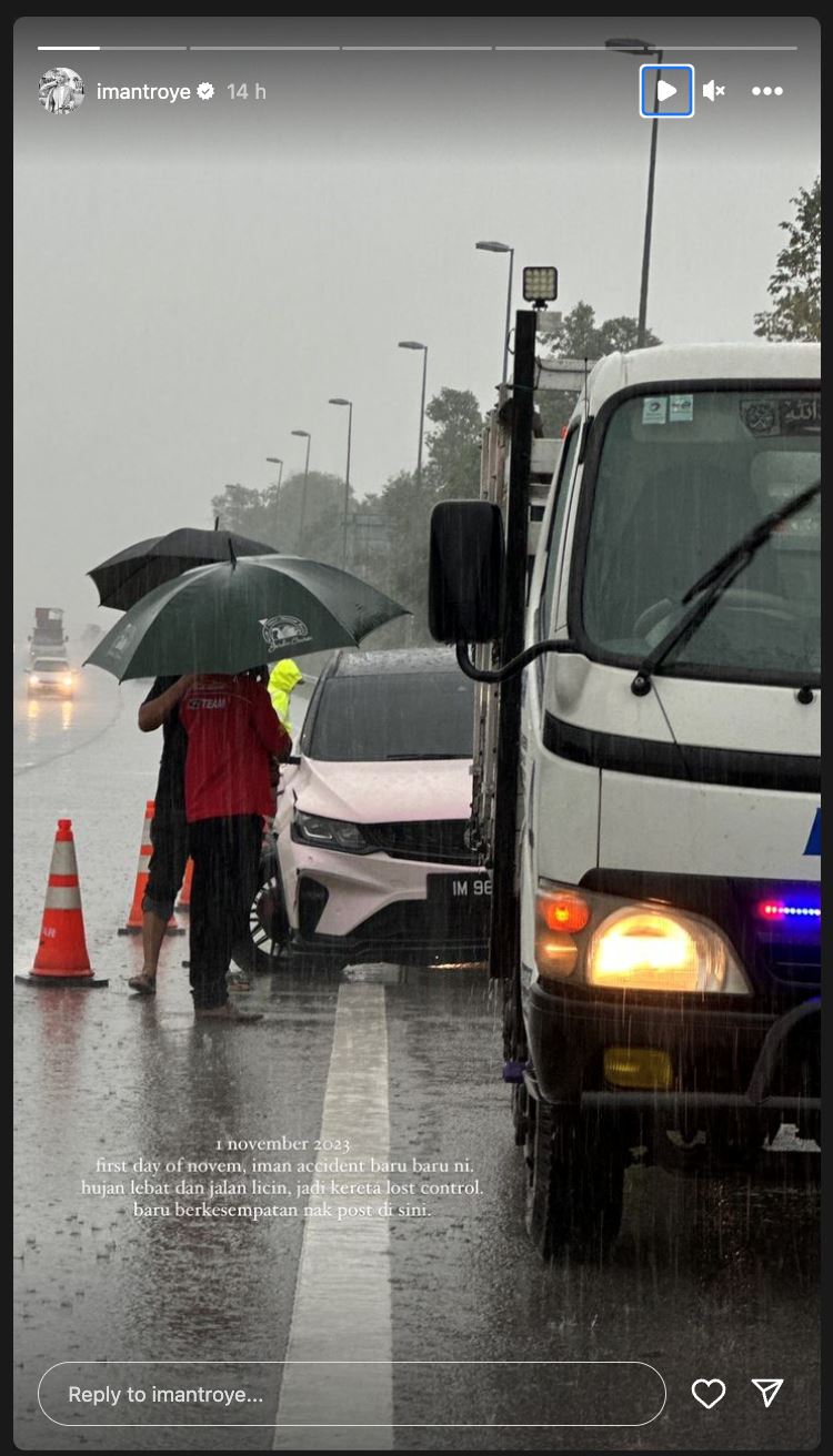 iman troye trauma lepas baby noah hilang kawalan sebelum accident