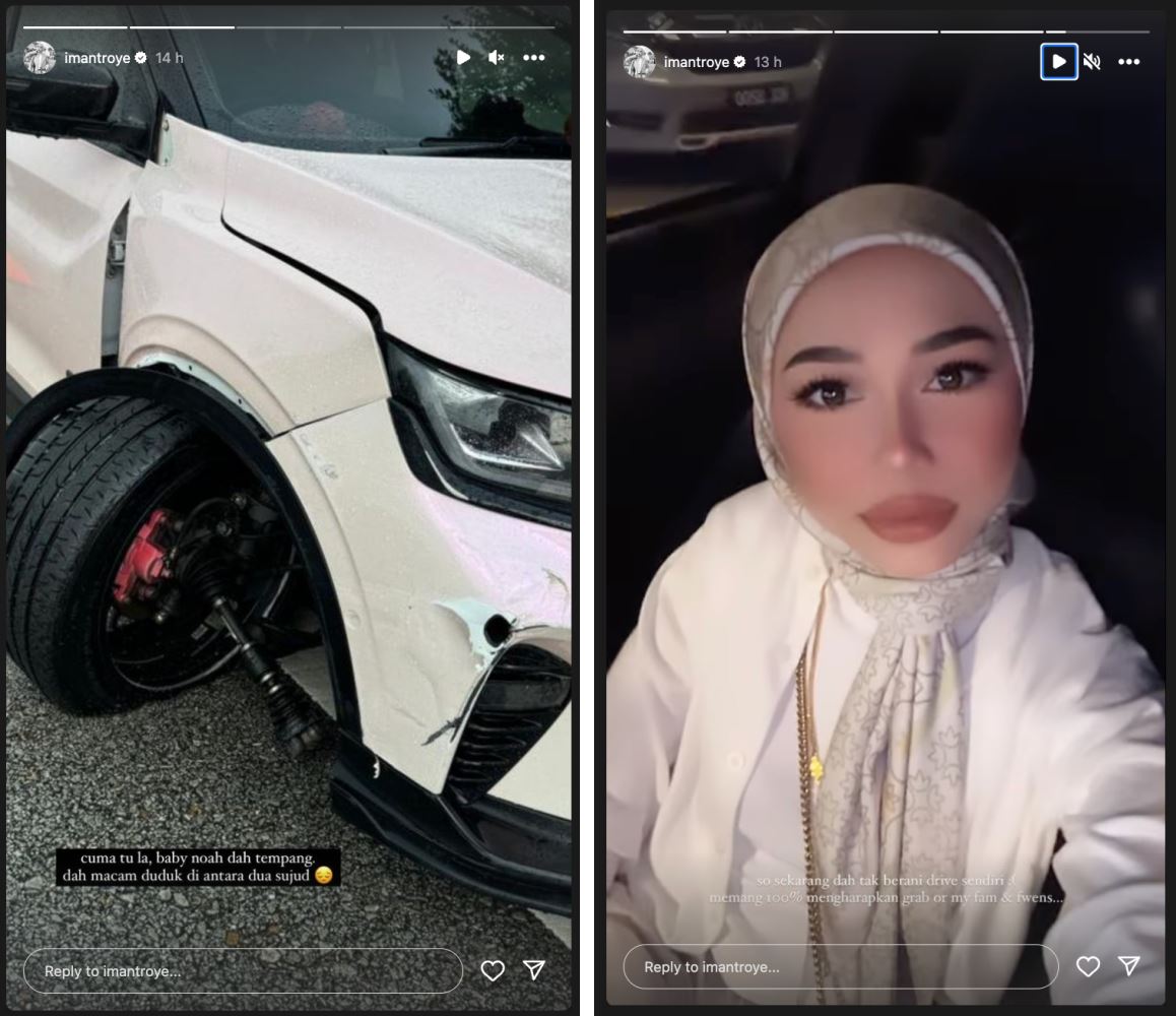 iman troye trauma lepas baby noah hilang kawalan sebelum accident