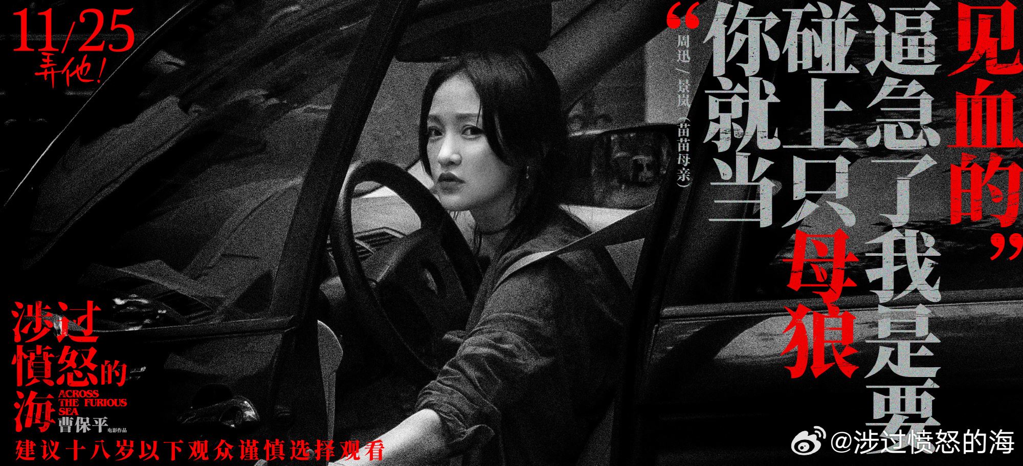 🎬电影《涉过愤怒的海》11月25日上映❗周迅和黄渤领衔主演🔥