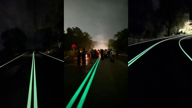  netizen sambut baik inisiatif jalan ‘glow in the dark’ pertama di malaysia