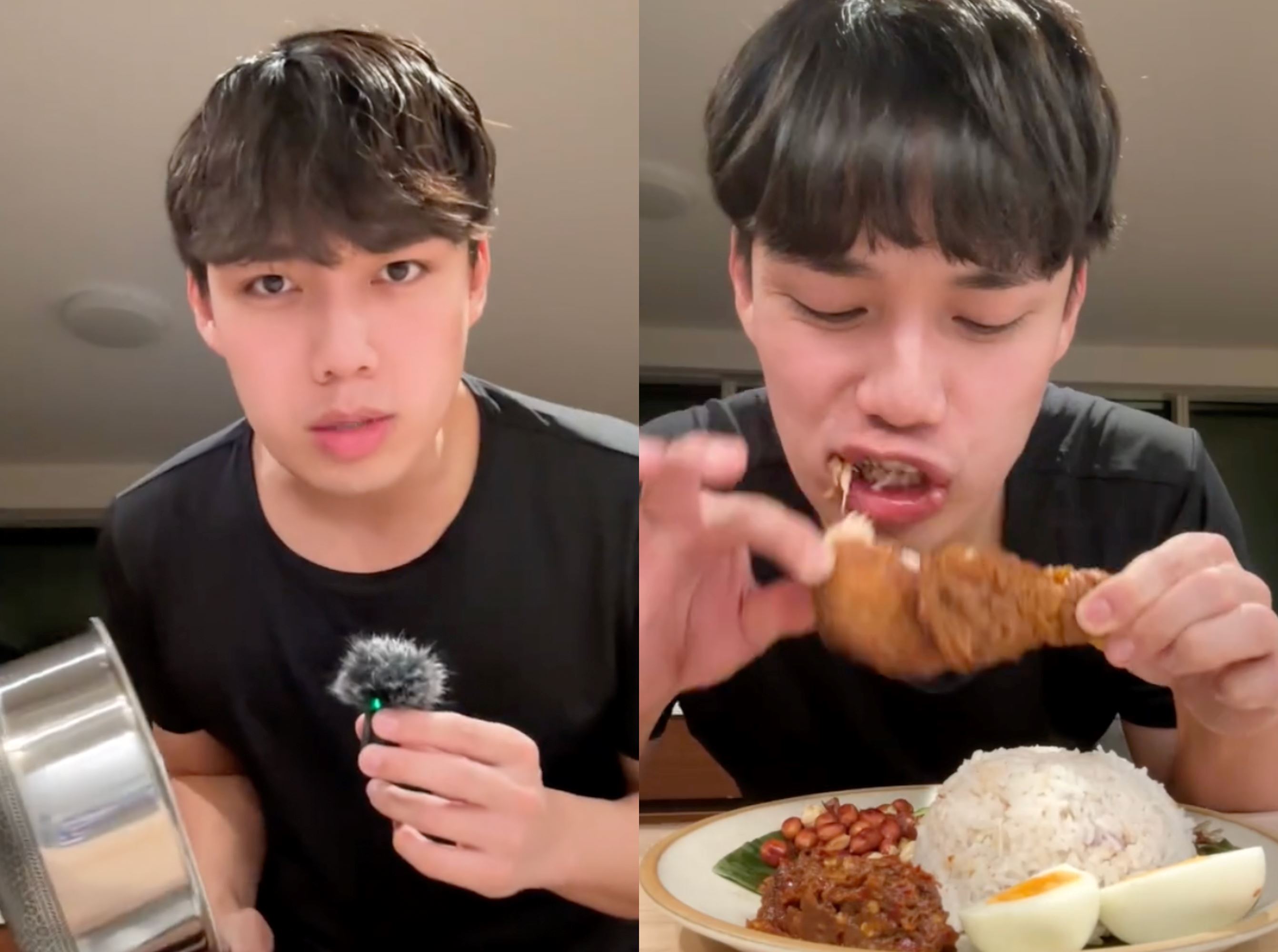 tiktok sensation newt whips up authentic nasi lemak in response to malaysian fan's request & nailing it!