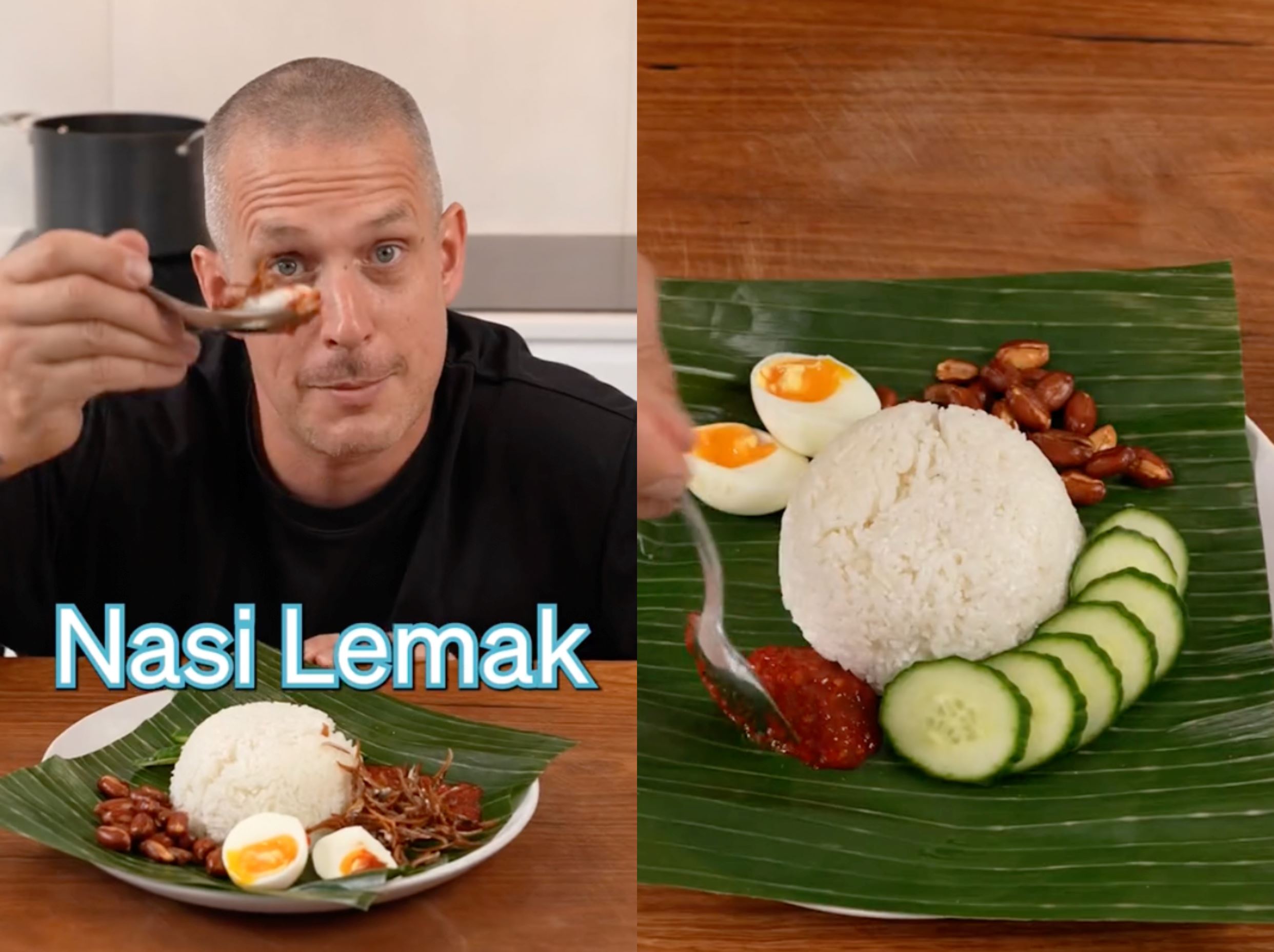 he makes it better! chef andy cooks makes nasi lemak, malaysians impressed!