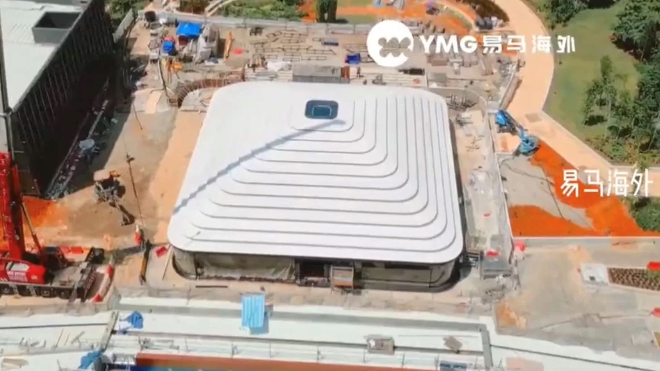 全马首家apple store外观曝光！预计明年开幕？