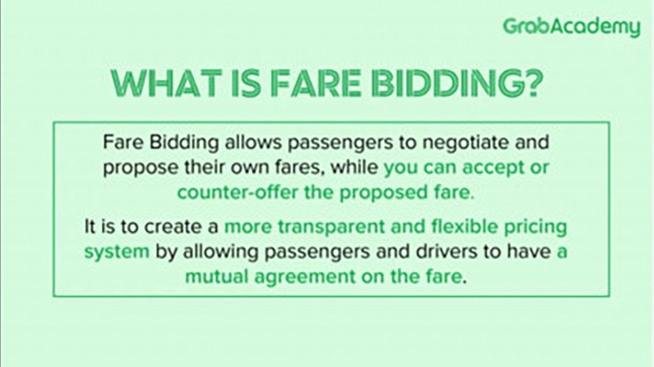 grab推出【车费竞价】功能！乘客和司机都可互相开价！