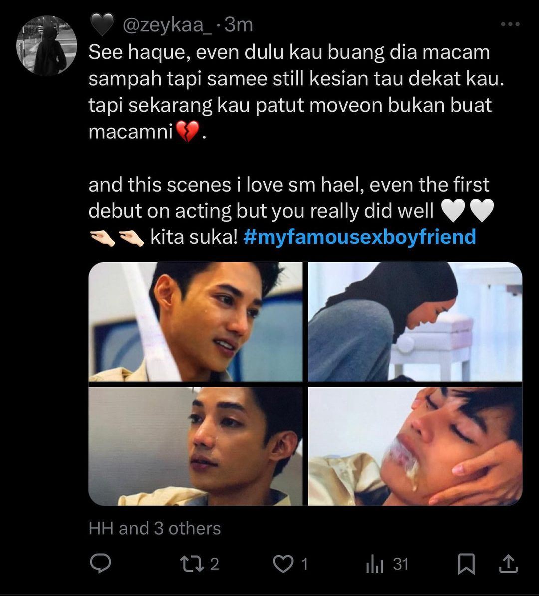 tiada lagi gelaran ‘kayu’, peminat puji lakonan hael husaini, “you did very well..”