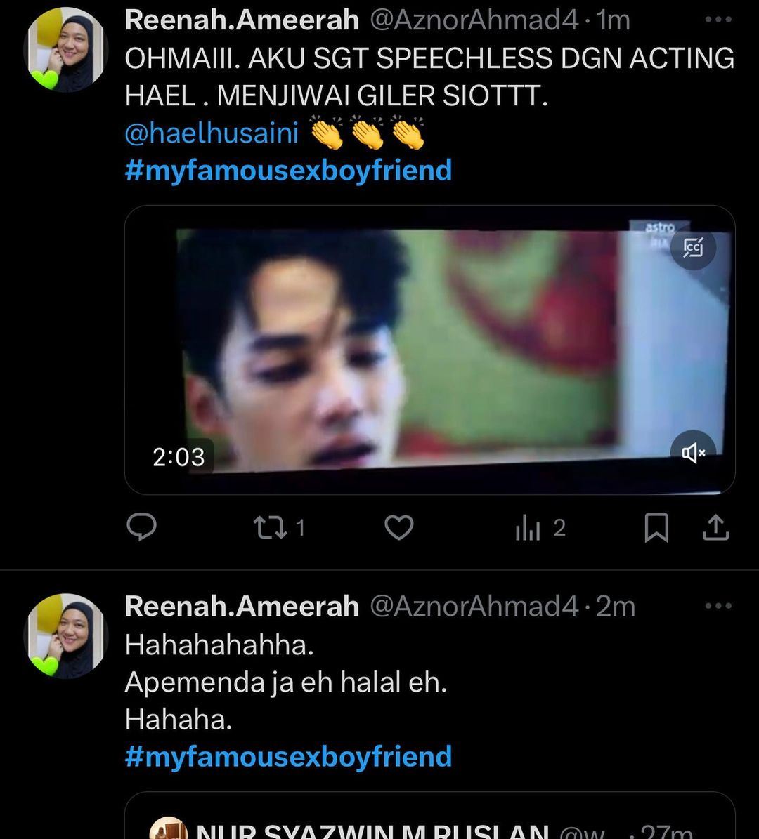 tiada lagi gelaran ‘kayu’, peminat puji lakonan hael husaini, “you did very well..”