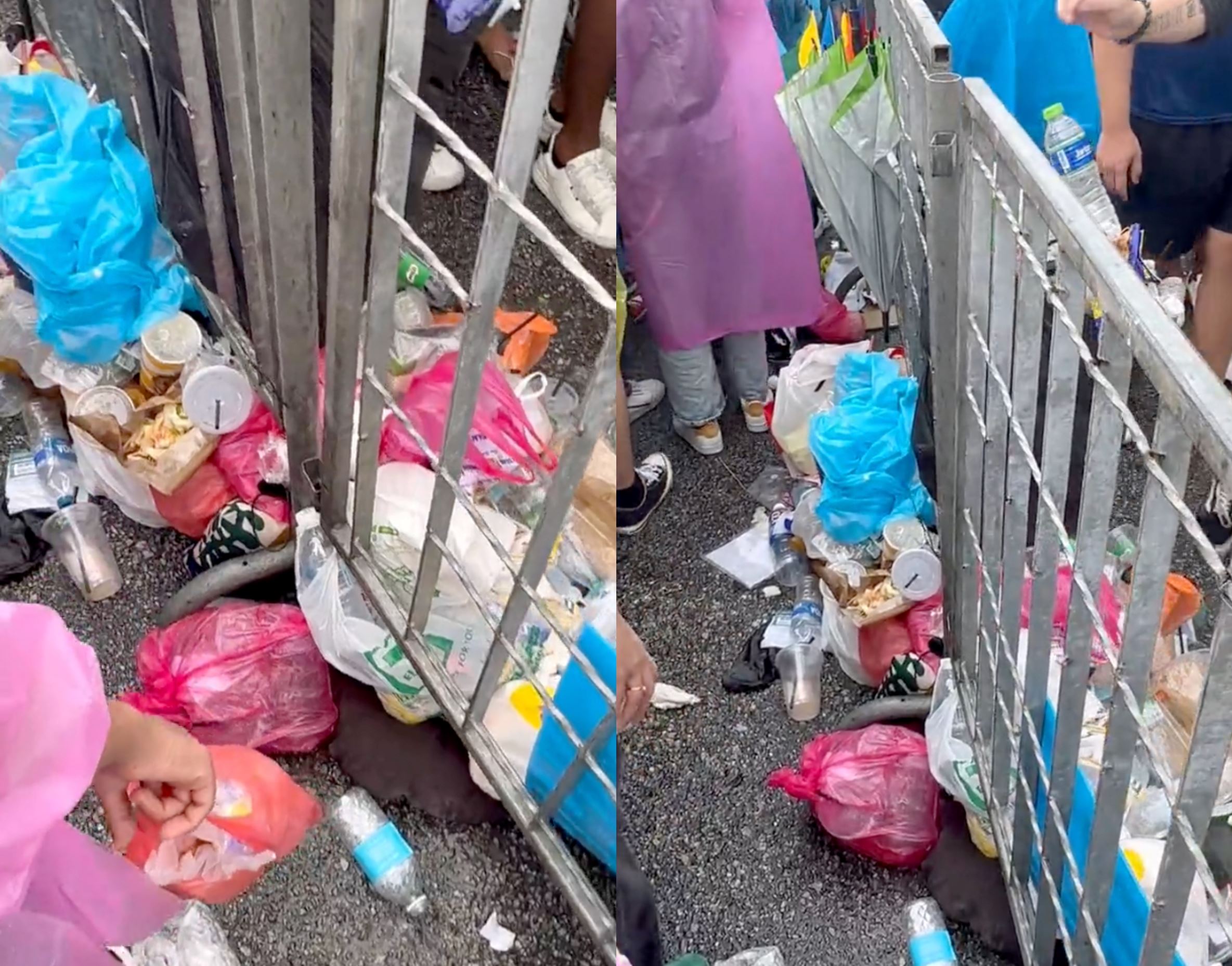 “disgusting!” coldplay concert yet to begin, stadium premises already littered!