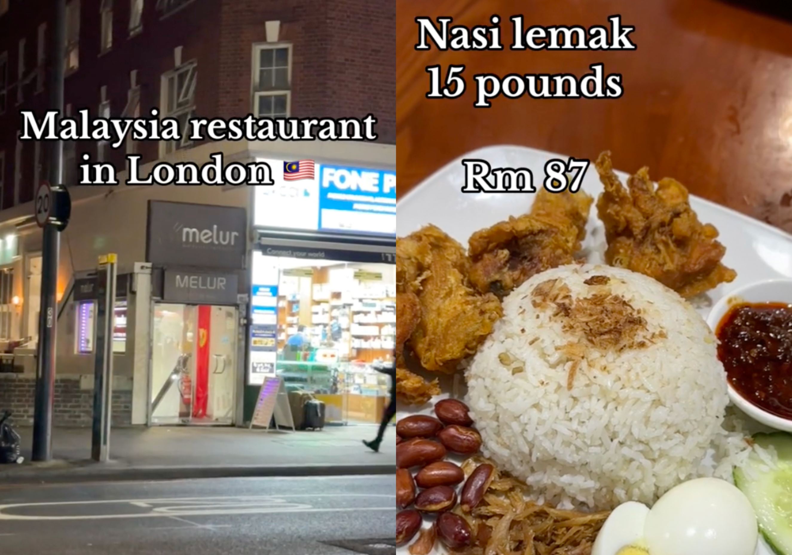 students try malaysian food in london, sharing their experience with a rm87 nasi lemak!
