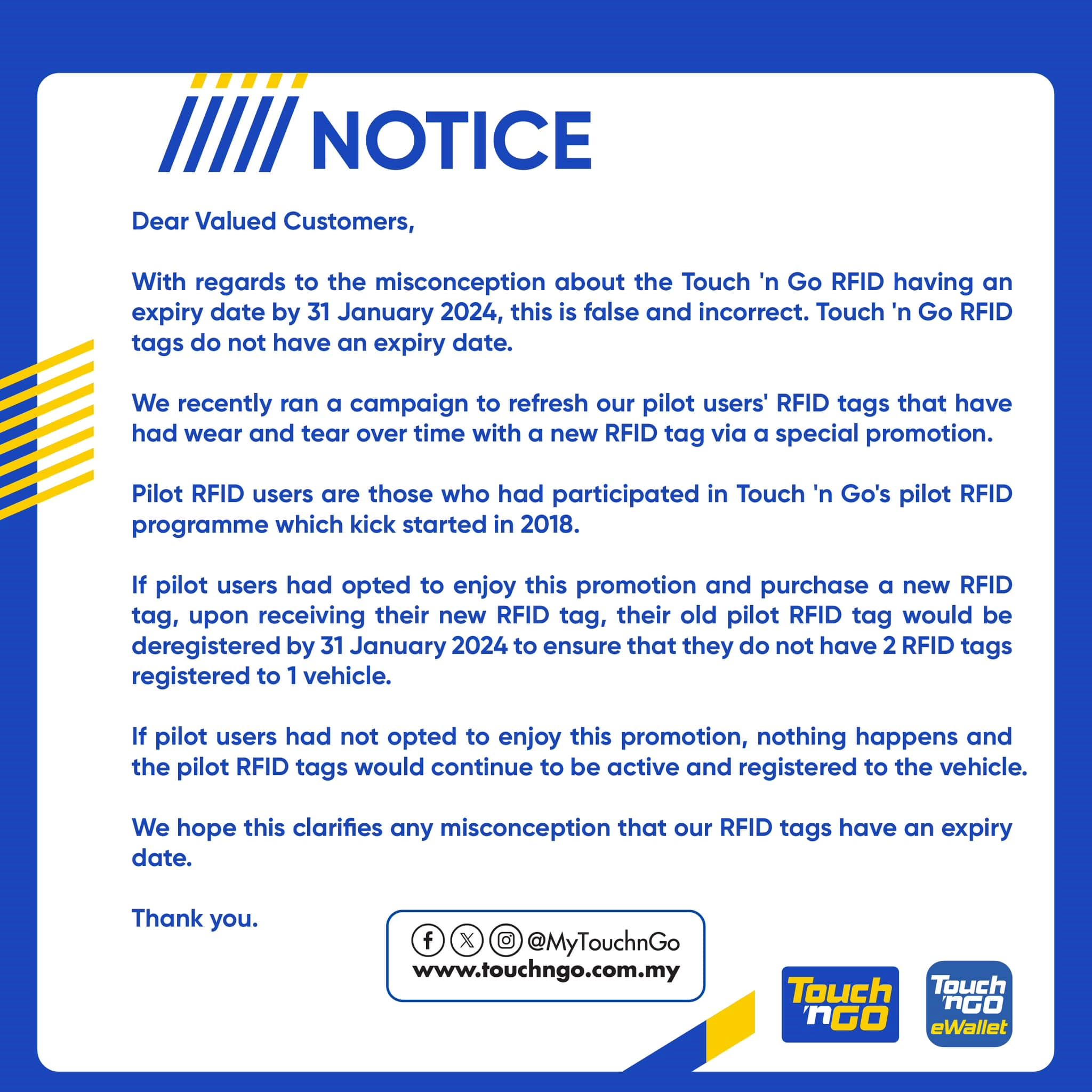 rfid贴纸不会过期！tng：不更新也不会被停用！