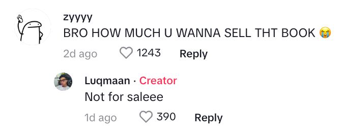 lelaki ini teruja dapat beli buku terakhir ada ciuman daiyan trisha, ramai cemburu [video]