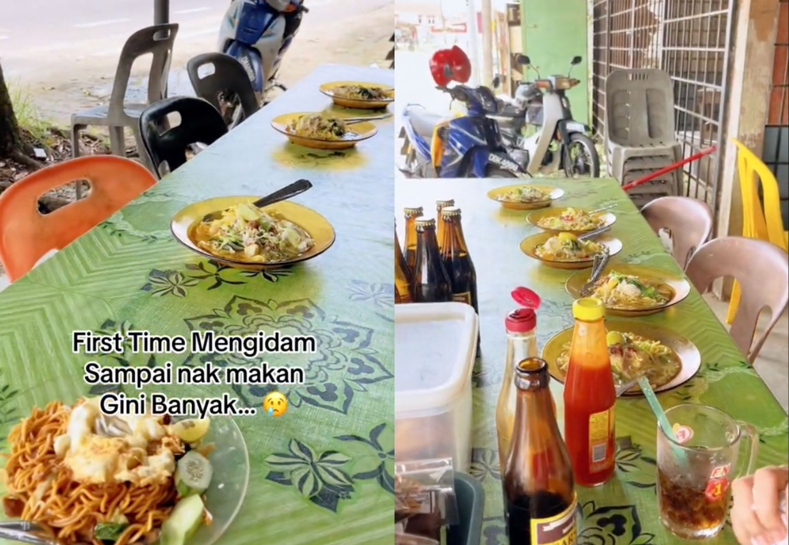 this is a lot! husband fulfils wife's pregnancy cravings with hearty food order