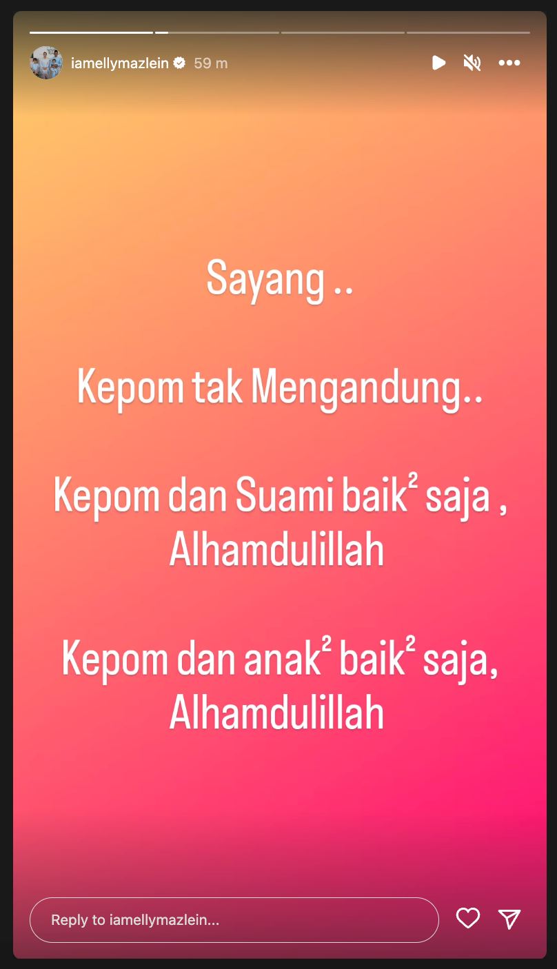 elly mazlein nafi mengandung, bukan gimik tinggalkan gegarvaganza 10