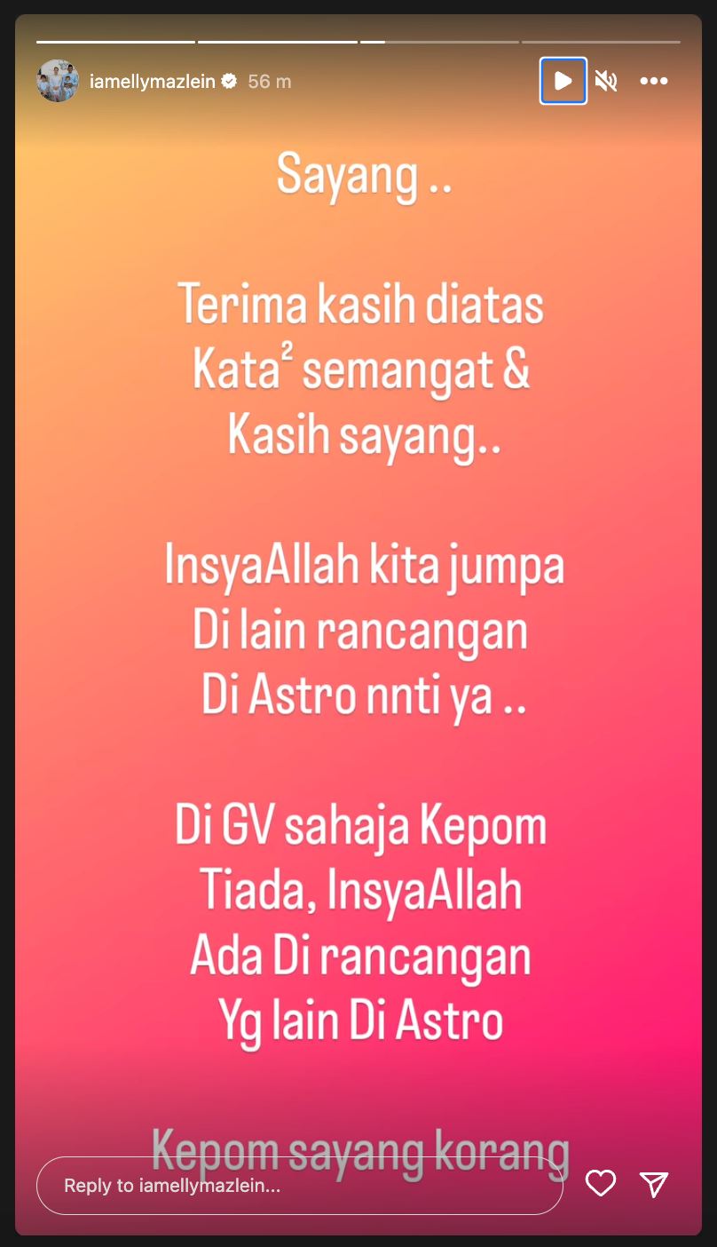 elly mazlein nafi mengandung, bukan gimik tinggalkan gegarvaganza 10