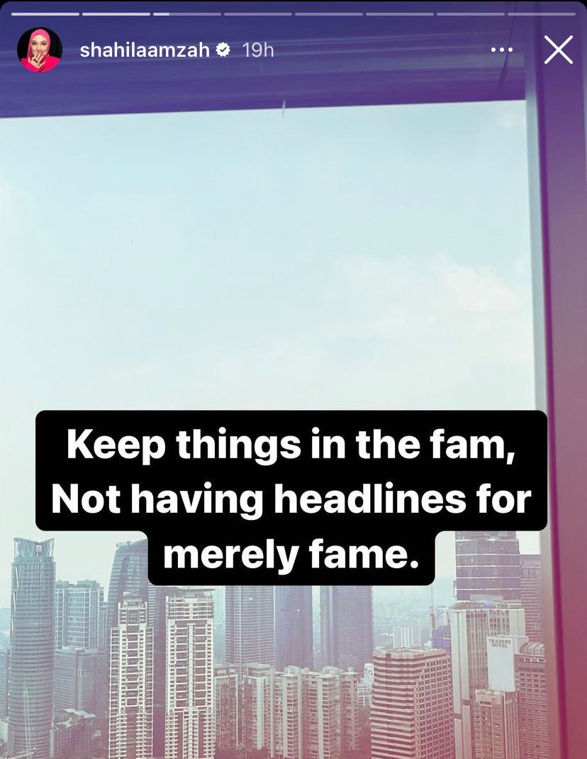 shila amzah perli adiknya syada untuk tidak jaja hal keluarga