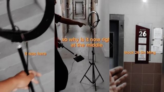  individu terkejut tripod bergerak dengan sendiri