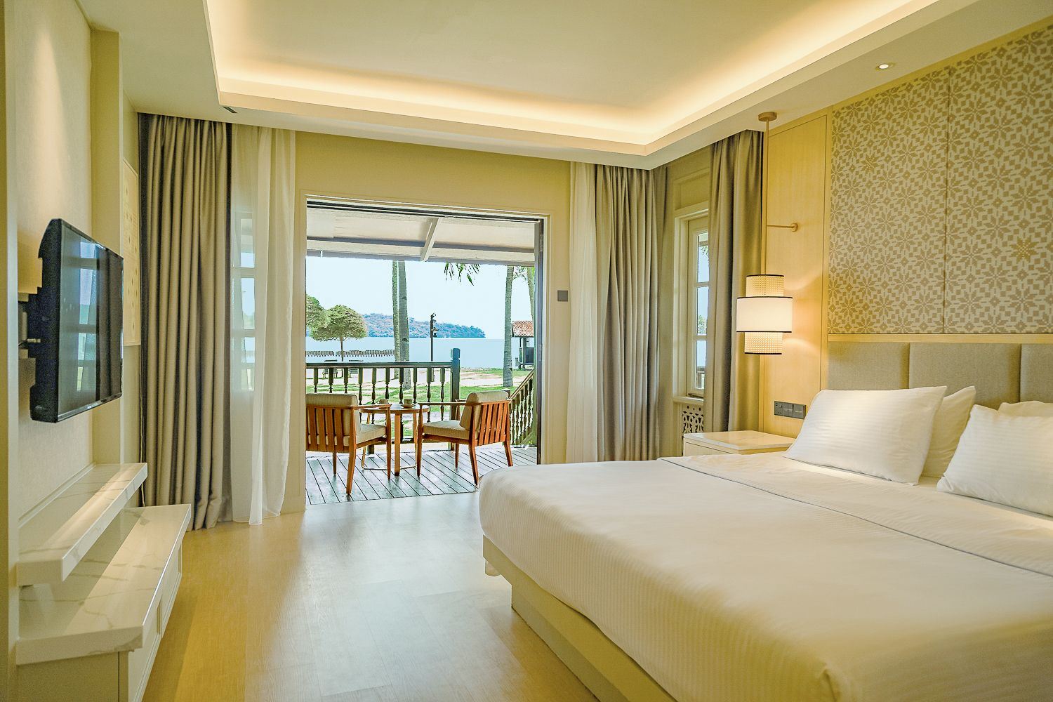 Island view room at Pelangi Beach Resort & Spa