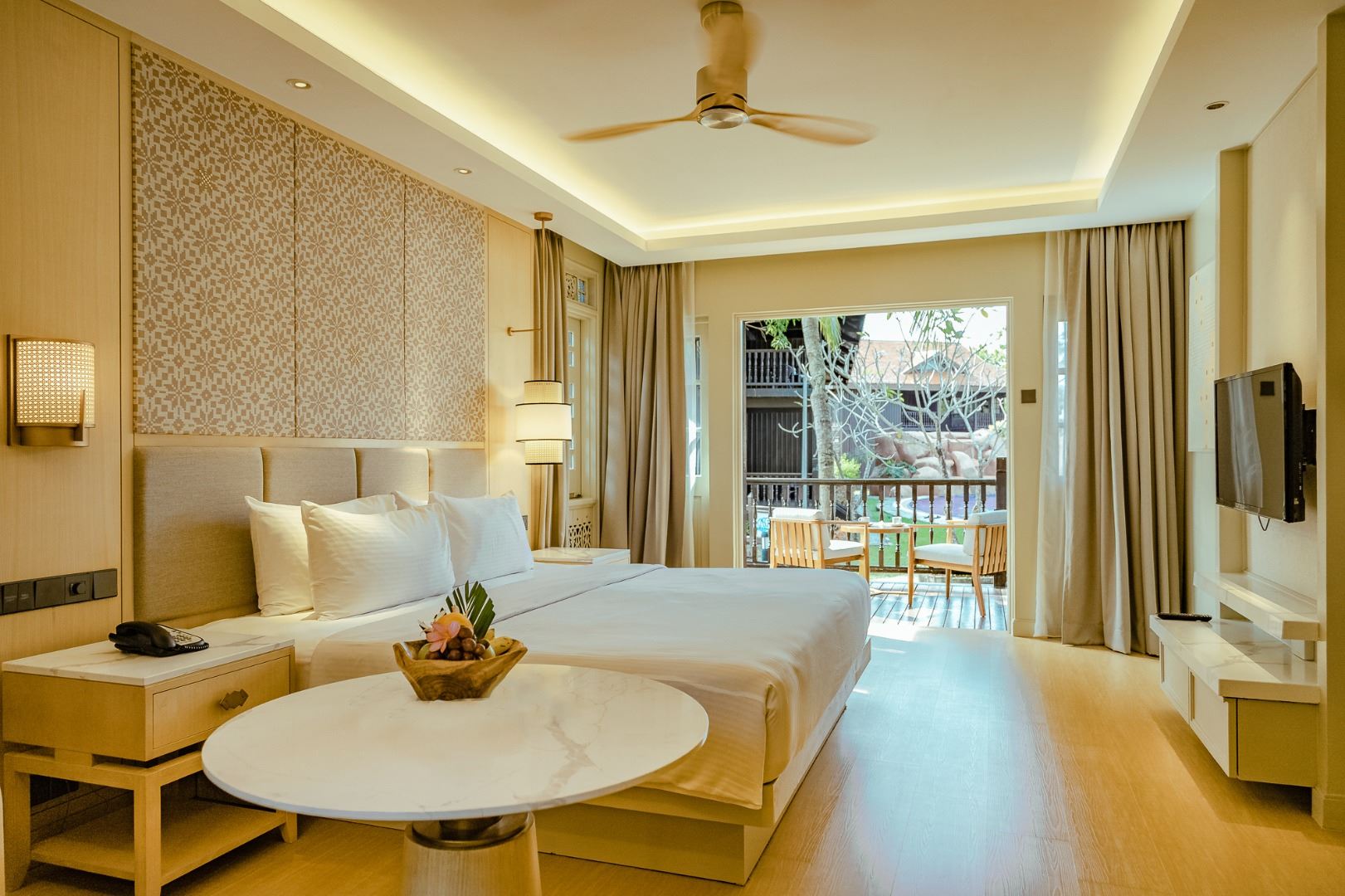 Pool Terrace at Pelangi Beach Resort & Spa