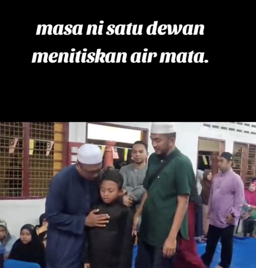 para bapa peluk anak yatim piatu masa ceramah motivasi buat ramai menangis [video]