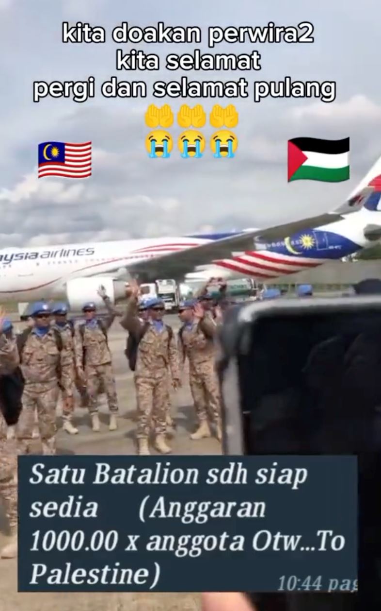 video tular konon pasukan tentera malaysia ke palestin adalah tidak benar