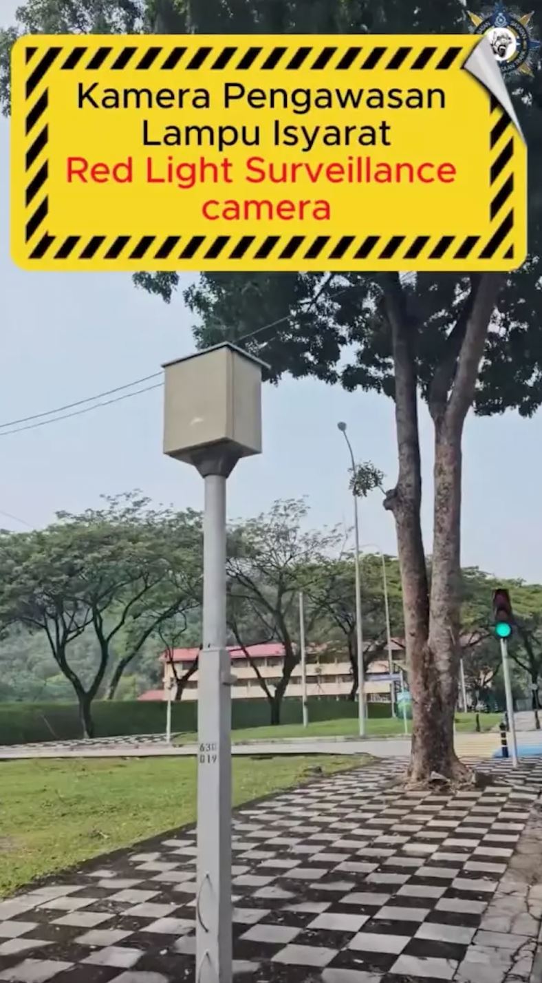 设置24小时监控！闯红灯者罚rm2000！