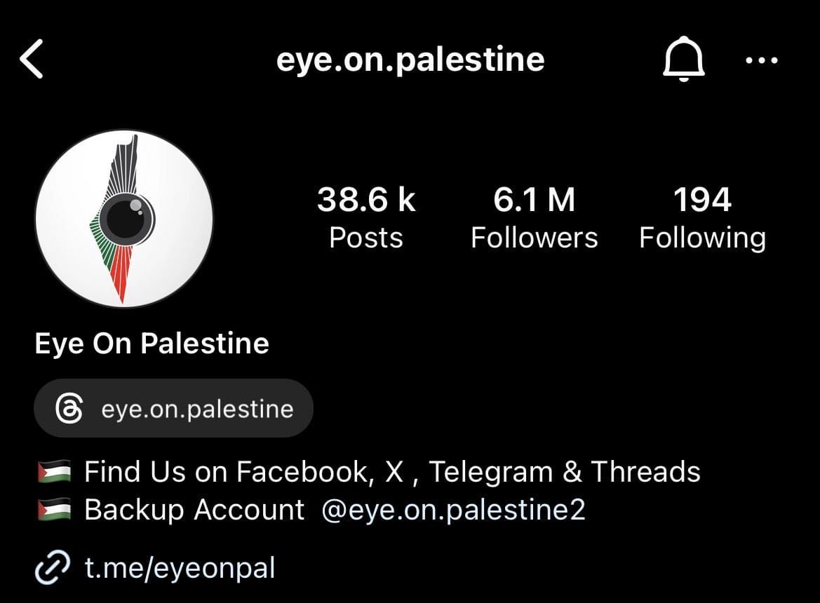 kongsi video tentang palestin, meta bertindak sekat akaun ‘eye on palestine’