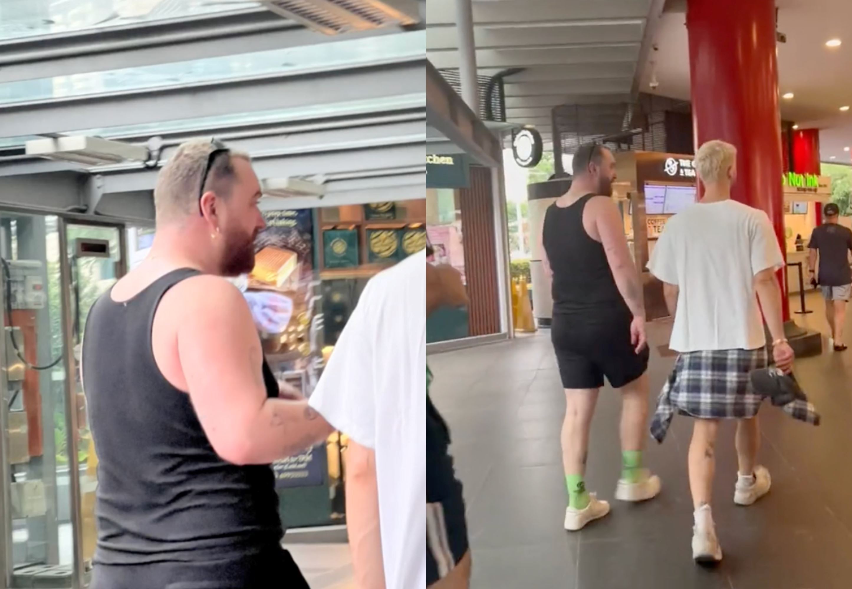 sg lepak style! sam smith spotted walking around orchard road after their concert in singapore