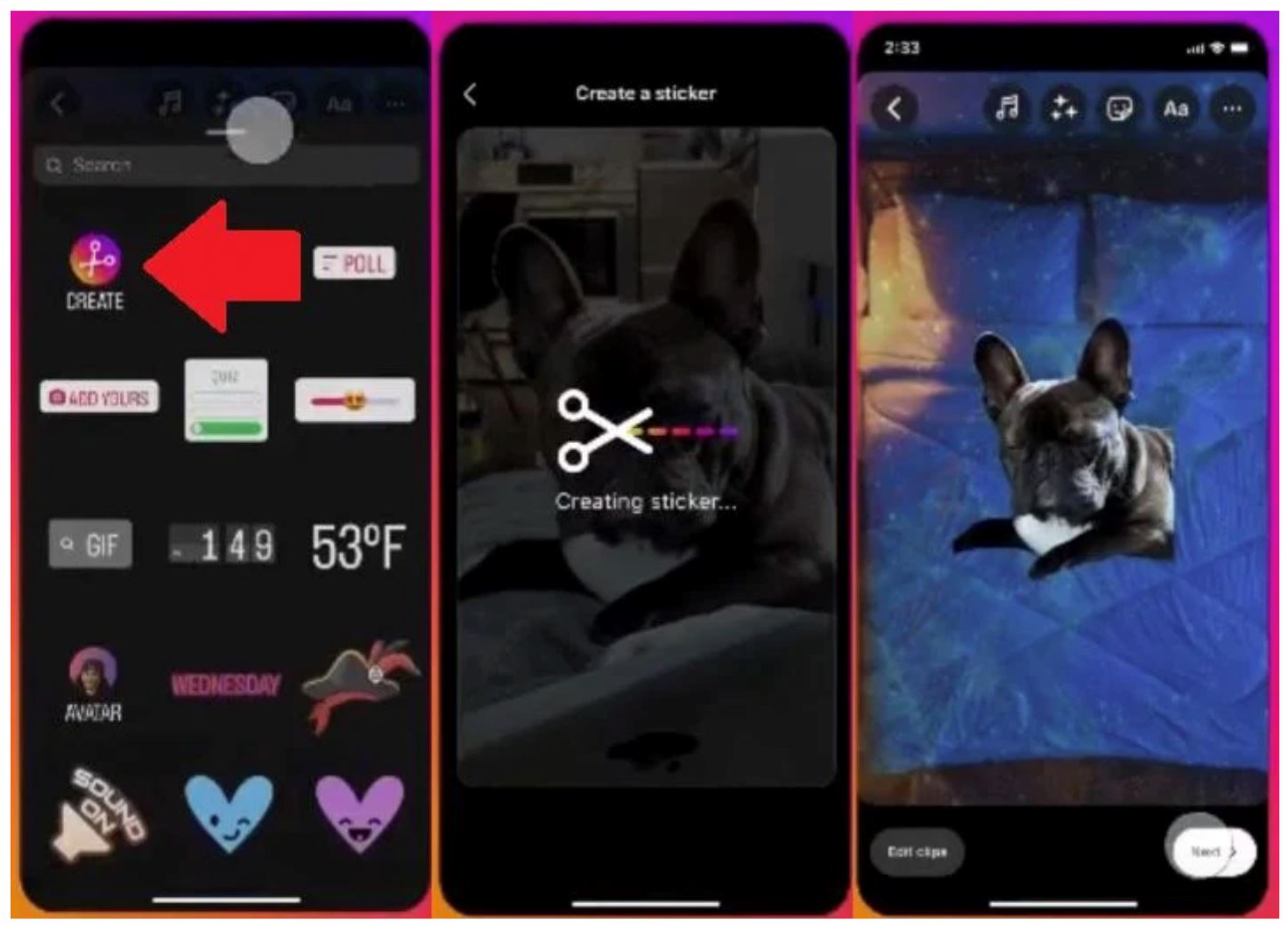 instagram perkenal fungsi ‘create’, buat sticker dengan mudah, cepat