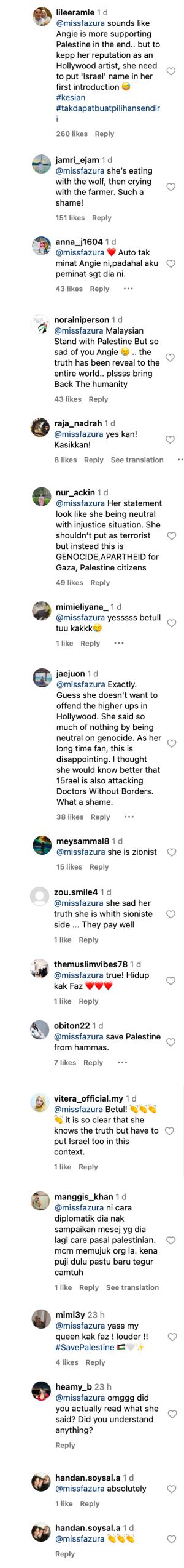 “tolonglah, jangan takut cakap perkara benar,” fazura kutuk sikap ‘neutral’ angelina jolie