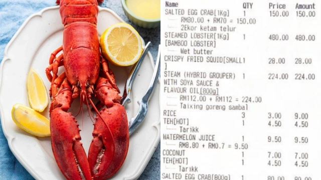 pelanggan bagi alasan mahal, pesan makanan rm1,102 tak mahu bayar