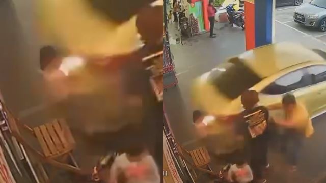 pemandu tak perasan terlanggar kanak-kanak perempuan?