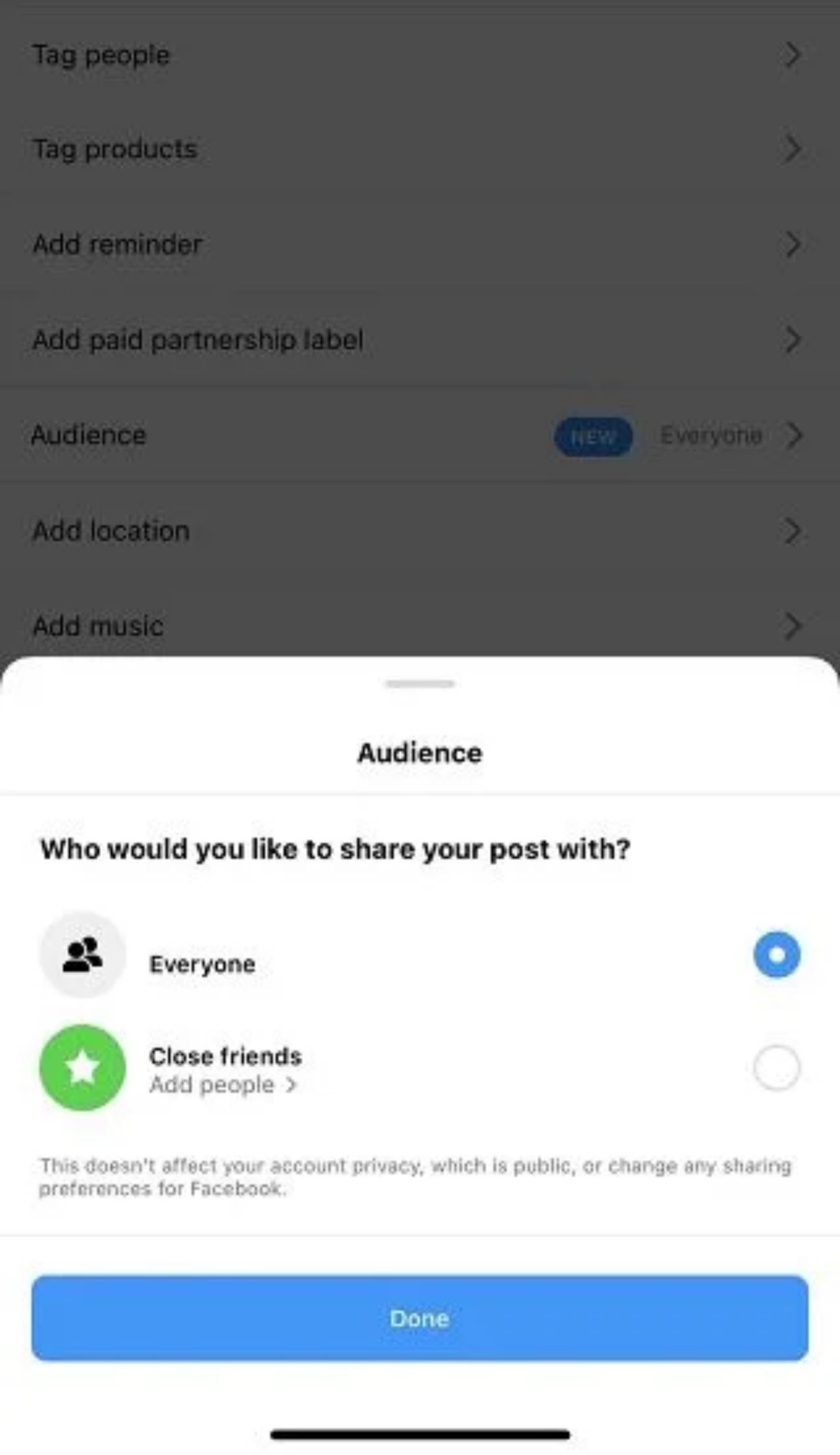 instagram perkenal fungsi kongsi hantaran di feed hanya pada ‘close friend’