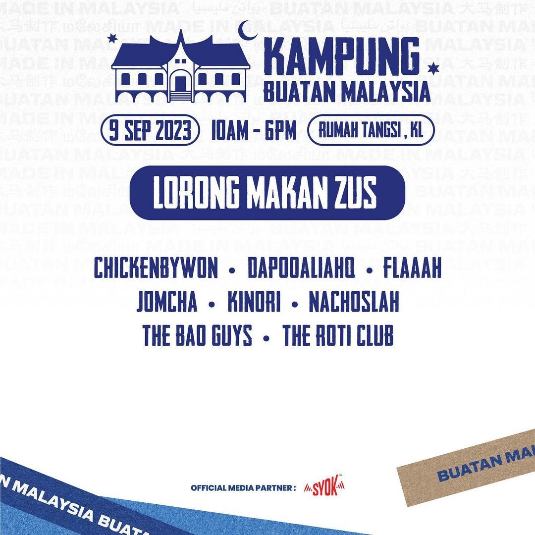 jom meriahkan kampung buatan malaysia oleh zus coffee, sabtu ini 9 september