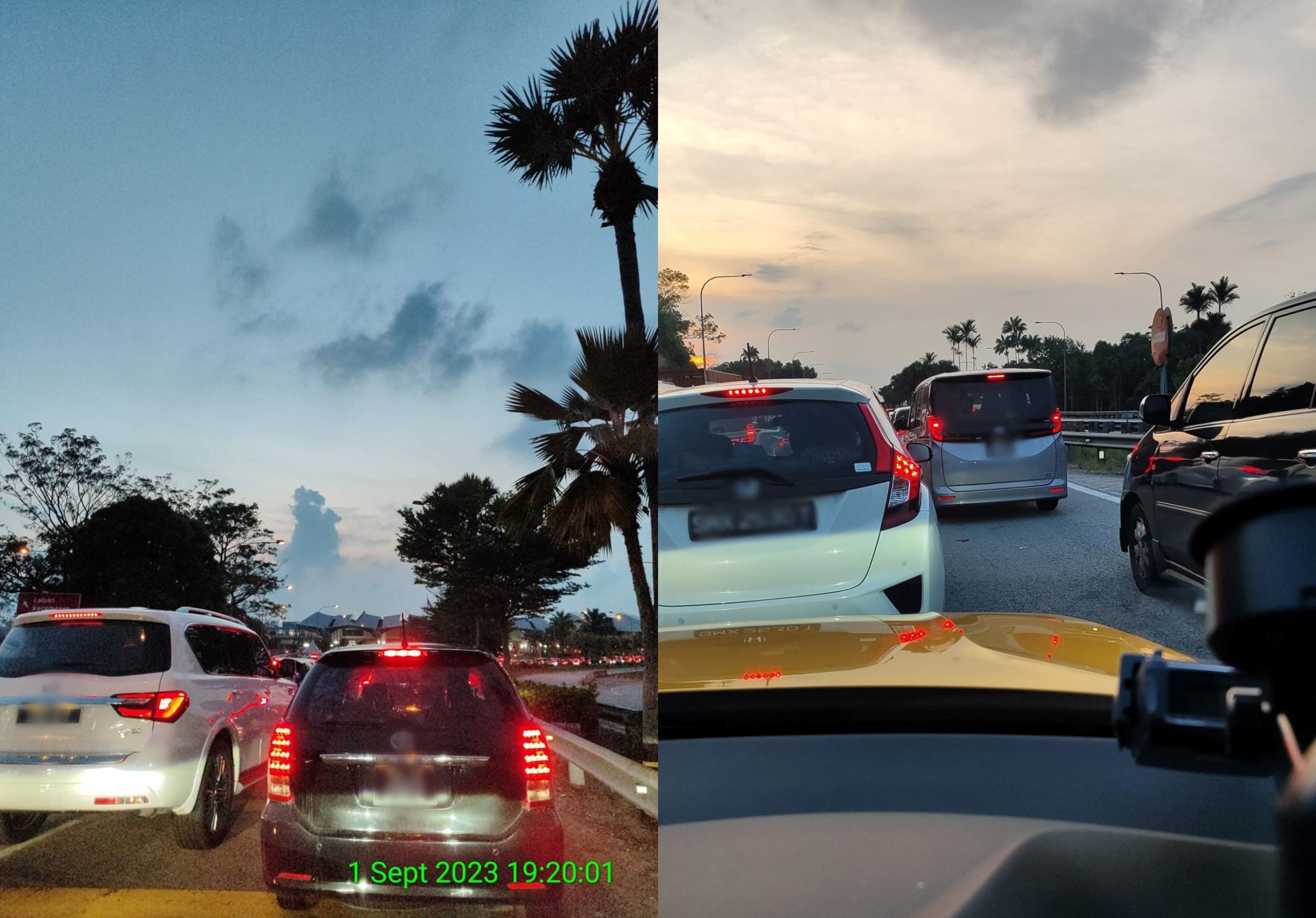 so penat! singaporean driver endures 9-hour traffic jam on journey to johor bahru