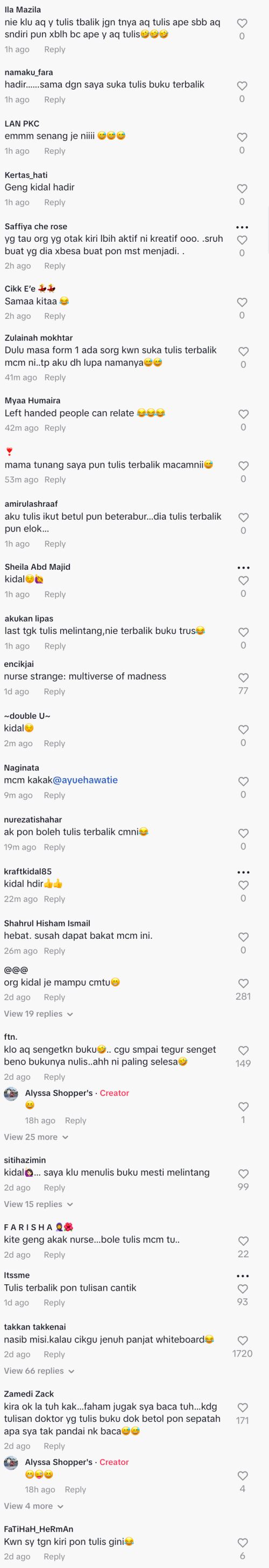 nurse boleh tulis terbalik dengan kemas dan cantik curi perhatian warganet [video]