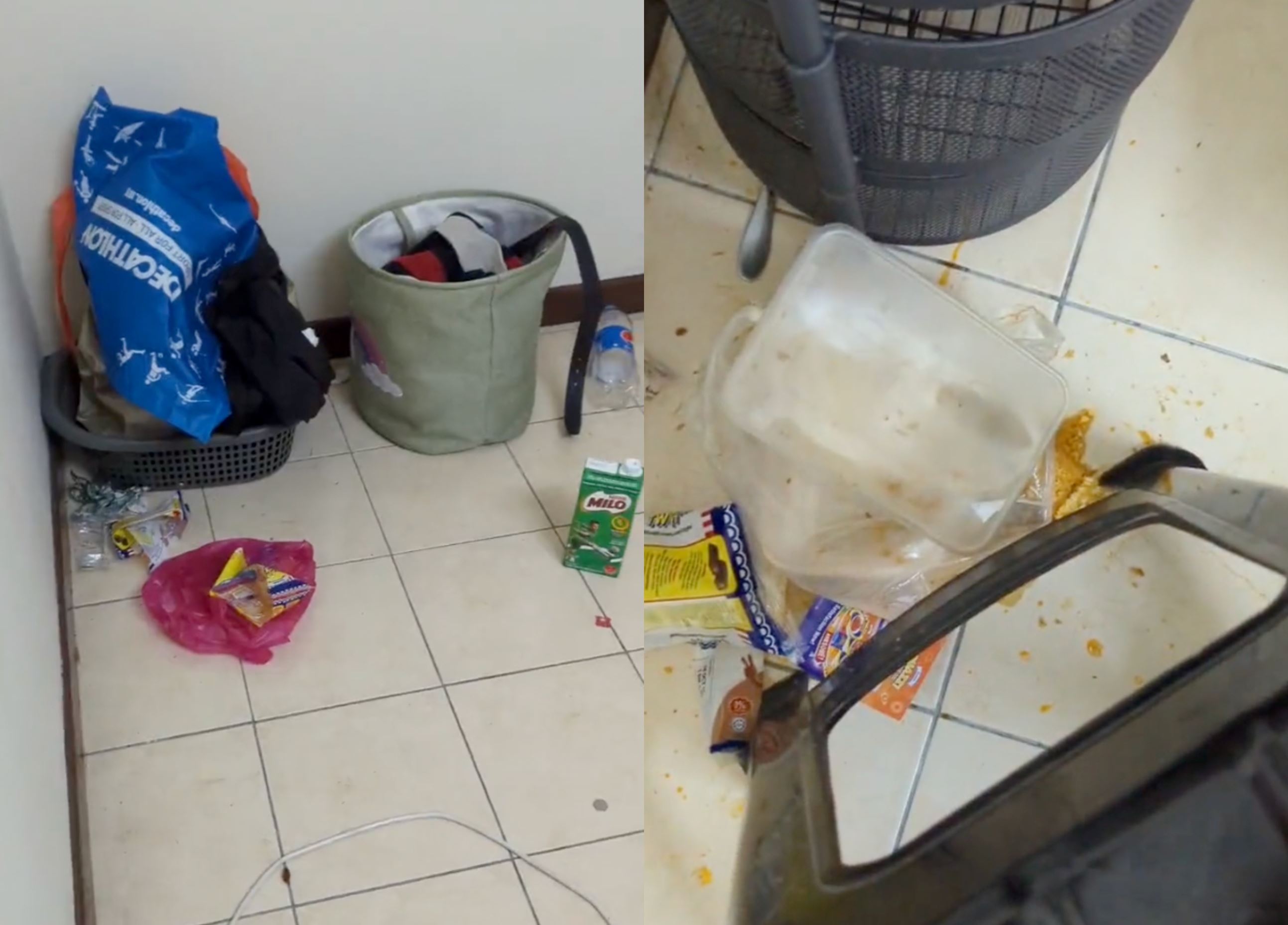“clothes everywhere!” video reveals the reality of living with a messy housemate